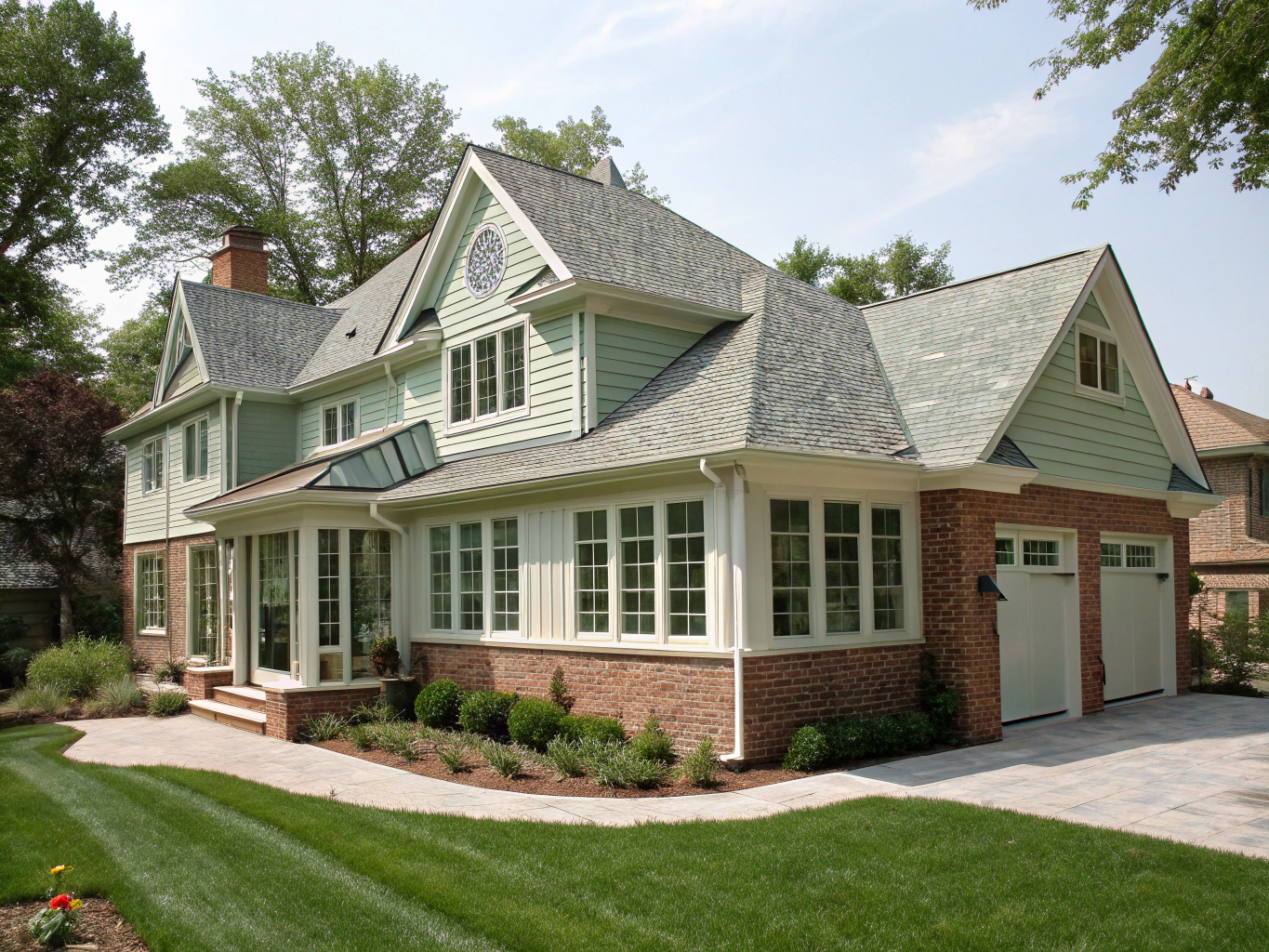 Finished home addition on a Marietta, GA residence
