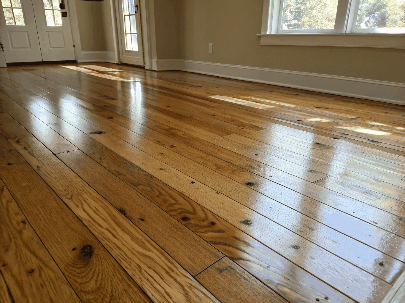 Hardwood flooring installation in a Marietta, GA home